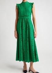 Erdem Floral Lace Midi Dress