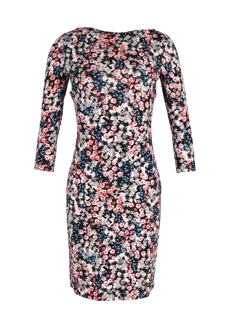 Erdem Floral Print Dress in Black Cotton