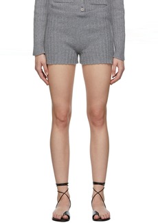 Erdem Grey Wool Kinsley Shorts