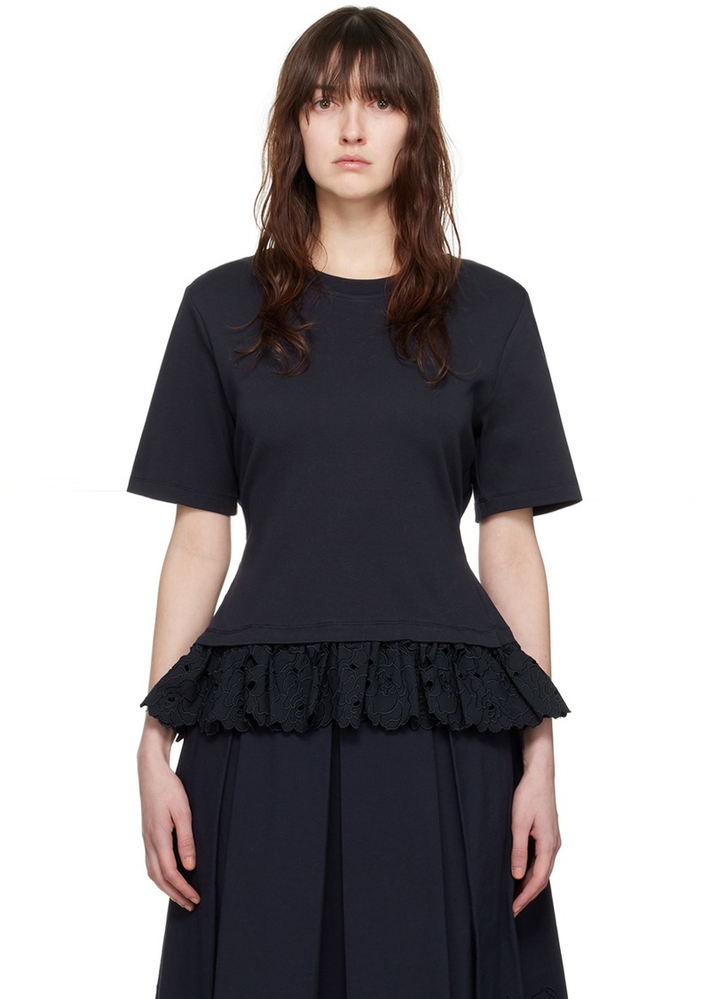 Erdem Navy Layered T-Shirt