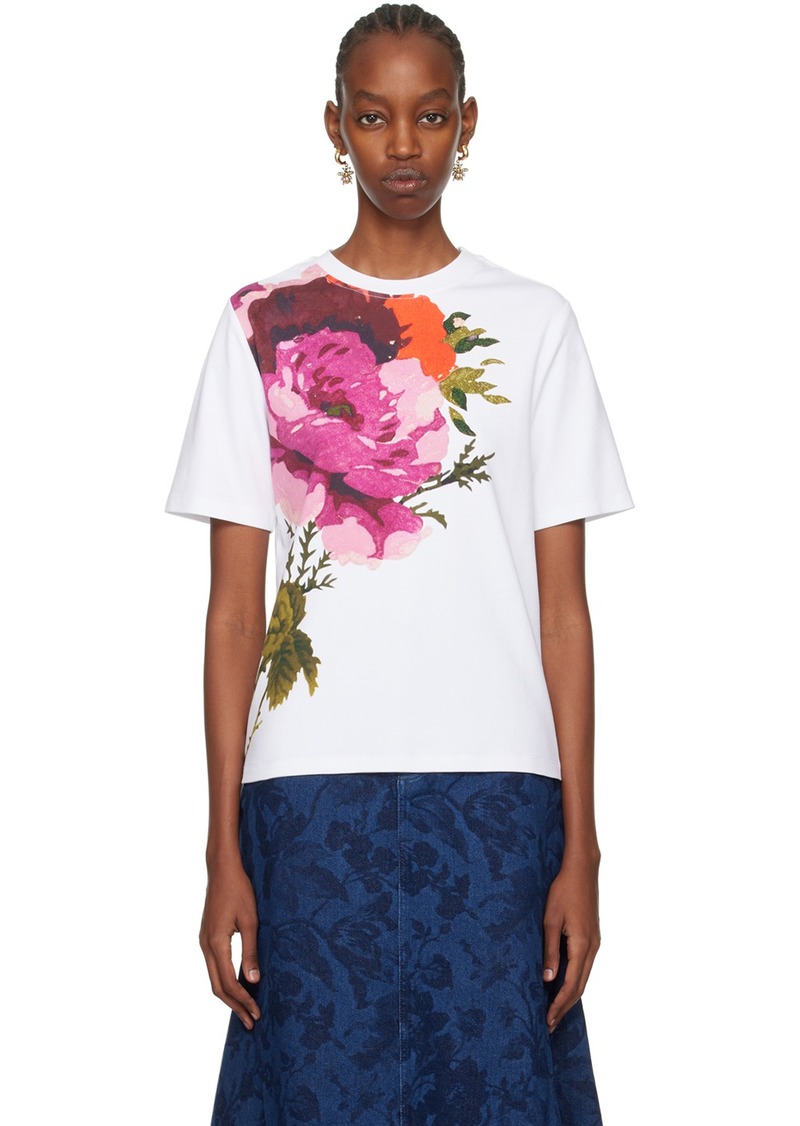 Erdem White Printed T-Shirt