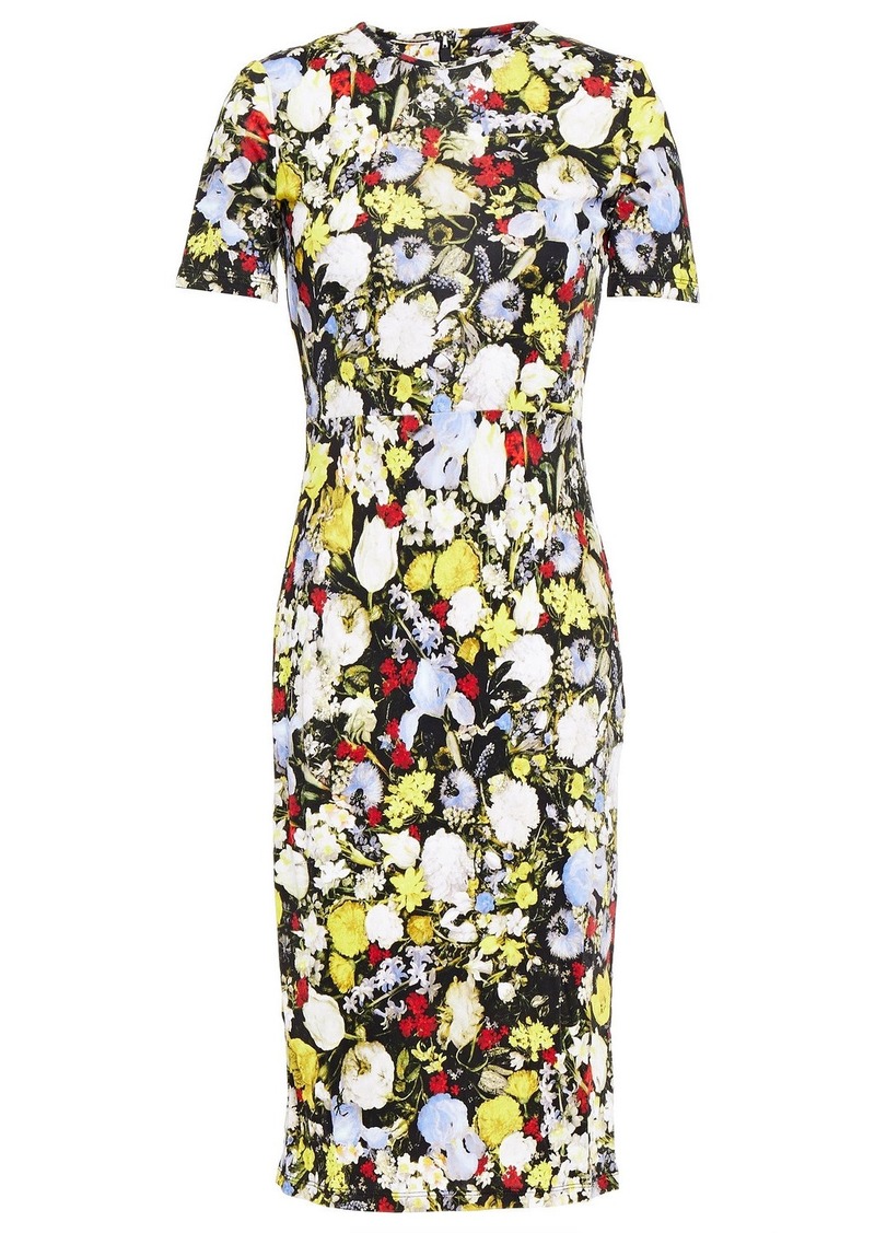 Erdem - Essie floral-print jersey dress - Black - UK 10