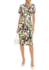 Erdem - Essie floral-print jersey dress - Black - UK 10