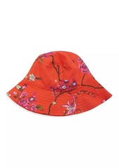 Erdem Floral Cotton-Linen Bucker Hat