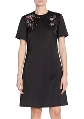 Erdem Floral Embroidered Minidress