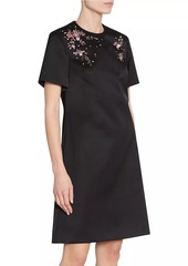 Erdem Floral Embroidered Minidress