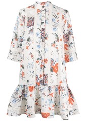 Erdem floral-print drop-waist shirt dress
