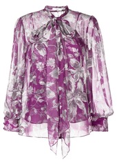 Erdem floral-print silk blouse