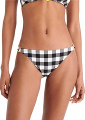 Eres Abstrait Gingham Brief Bikini Bottom