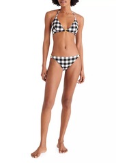 Eres Abstrait Gingham Brief Bikini Bottom