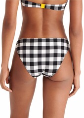 Eres Abstrait Gingham Brief Bikini Bottom