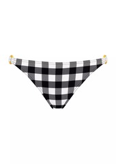 Eres Abstrait Gingham Brief Bikini Bottom