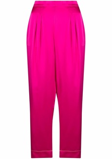Eres capitaine pleat-detail silk trousers