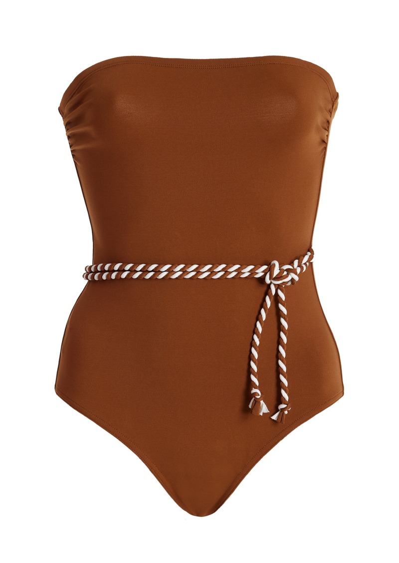 Eres - Majorette One-Piece Swimsuit - Brown - FR 40 - Moda Operandi