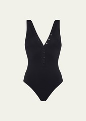 Eres Icone Snap-Front One-Piece Swimsuit