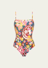 Eres Imprime Flower Power Cajou One-Piece Swimsuit