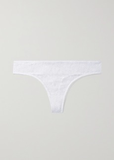 Eres Orchidee Embroidered Stretch-tulle Thong