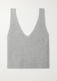 Eres Raphaelle Ribbed Wool And Cashmere-blend Tank