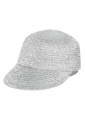 Eric Javits Mondo Woven Cap in Silver at Nordstrom