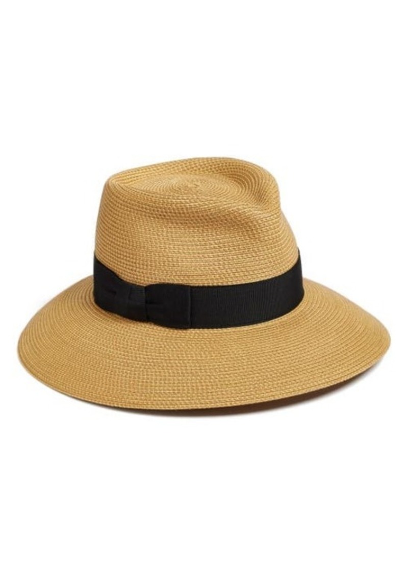 Eric Javits Phoenix Packable Straw Fedora Sun Hat