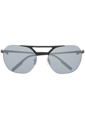 Ermenegildo Zegna double-bridge oversized sunglasses