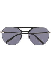 Zegna double-bridge oversized sunglasses