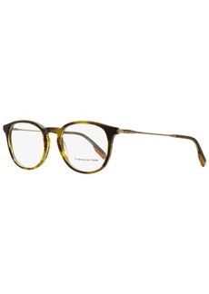 Ermenegildo Zegna Men's Oval Eyeglasses EZ5125 098 Striated Brown-Green 50mm