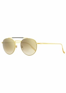 Ermenegildo Zegna Men's Oval Sunglasses EZ0140 30G Gold 52mm
