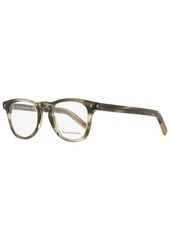 Ermenegildo Zegna Men's Rectangular Eyeglasses EZ5137 020 Straited Transparent Gray 49mm