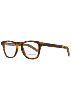 Ermenegildo Zegna Men's Rectangular Eyeglasses EZ5137 052 Havana 49mm