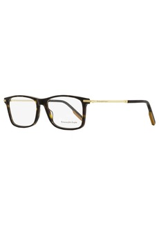 Ermenegildo Zegna Men's Rectangular Eyeglasses EZ5185 052 Havana/Gold 57mm