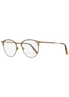 Ermenegildo Zegna Men's Round Eyeglasses EZ5141 036 Bronze/Havana 51mm