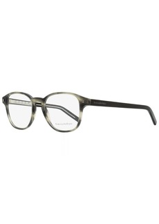 Ermenegildo Zegna Men's Square Eyeglasses EZ5169 020 Gray Striped 52mm