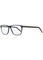 Ermenegildo Zegna Men's Thin Frame Eyeglasses EZ5161 092 Striped Blue/Black 56mm