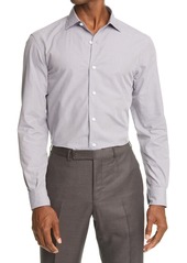 Ermenegildo Zegna Microcheck Cotton Button-Up Shirt