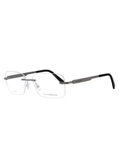 Ermenegildo Zegna Rimless Eyeglasses EZ5026 014 Silver 56mm 5026