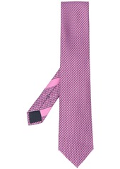Ermenegildo Zegna geometric print silk tie