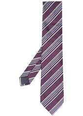 Ermenegildo Zegna jacquard stripe pattern tie