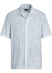 Ermenegildo Zegna leaf print short-sleeve shirt
