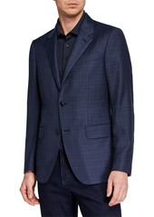Ermenegildo Zegna Men's ACHILLFARM High-Textured Regular-Fit Blazer