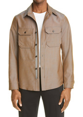 Men's Ermenegildo Zegna Wool & Mohair Shirt Jacket