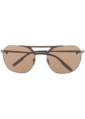 Zegna oversized-frame tinted sunglasses