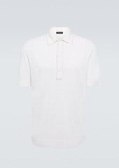 Zegna Silk and cotton polo shirt