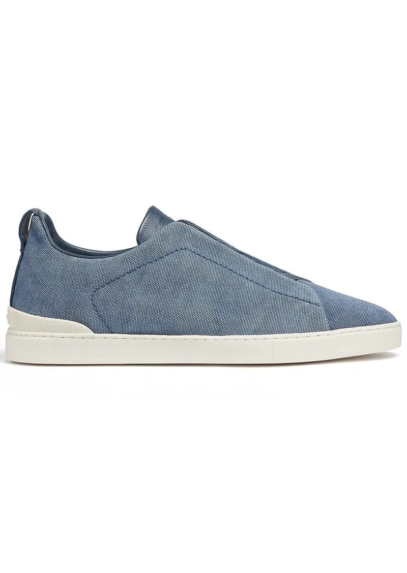 Zegna two-tone design sneakers