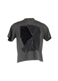 Ermenegildo Zegna Zegna Graphic T-Shirt in Grey Cotton