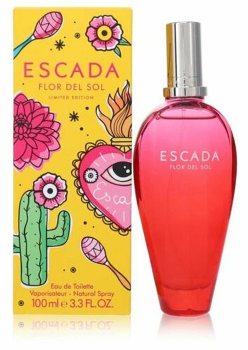 Escada 3.4 oz Flor Del Sol Eau De Toilette Spray 3.4 oz Limited Edition for Women