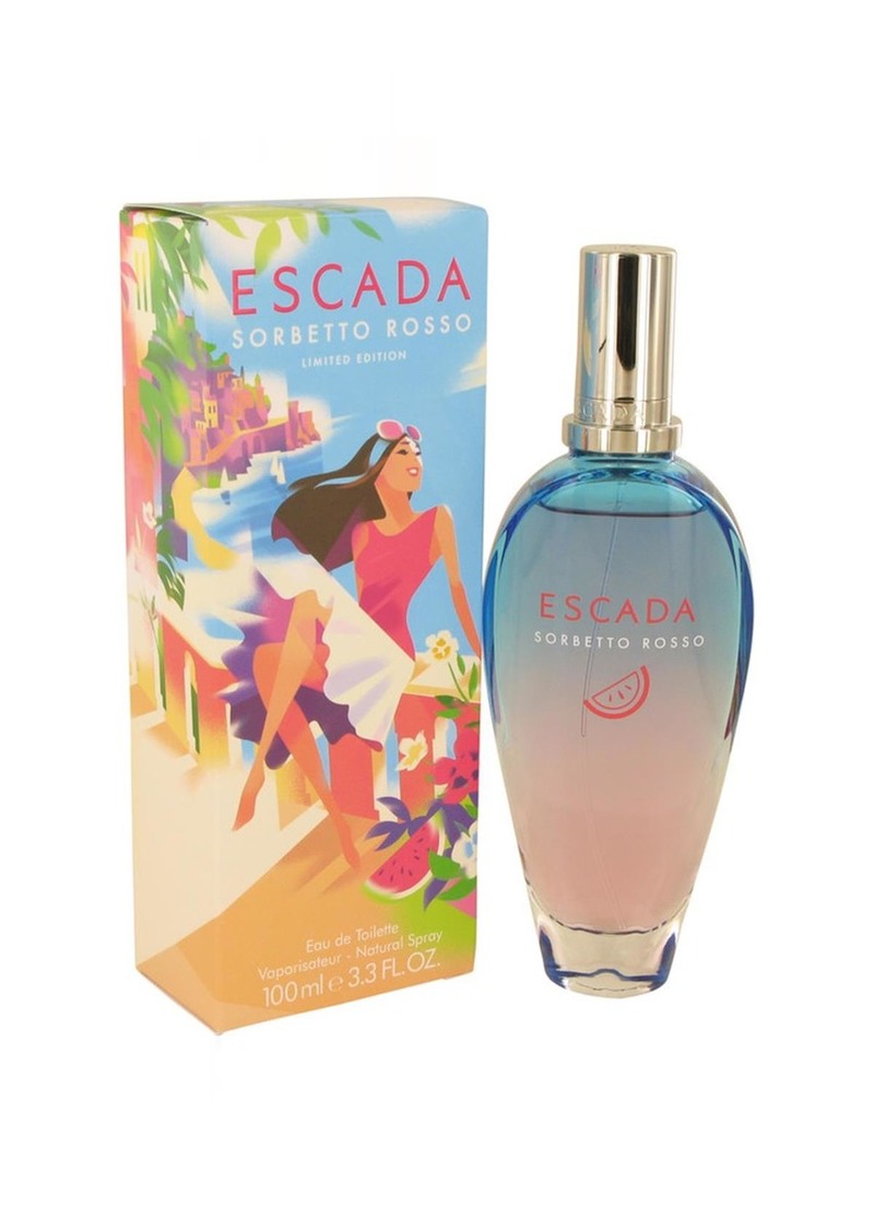 Escada 539866 3.3 oz Sorbetto Rosso by Escada Eau De Toilette Spray for Women