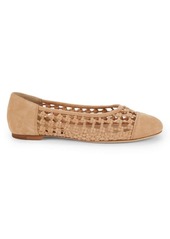 Etienne Aigner Eden Knotted Suede Flats