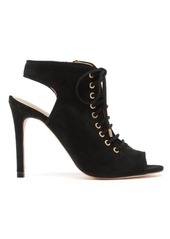 Etienne Aigner Katia Lace-Up Stiletto Sandal in Black at Nordstrom