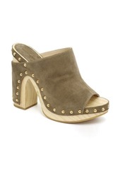 Etienne Aigner Ziggy Studded Mule in Olive Suede at Nordstrom